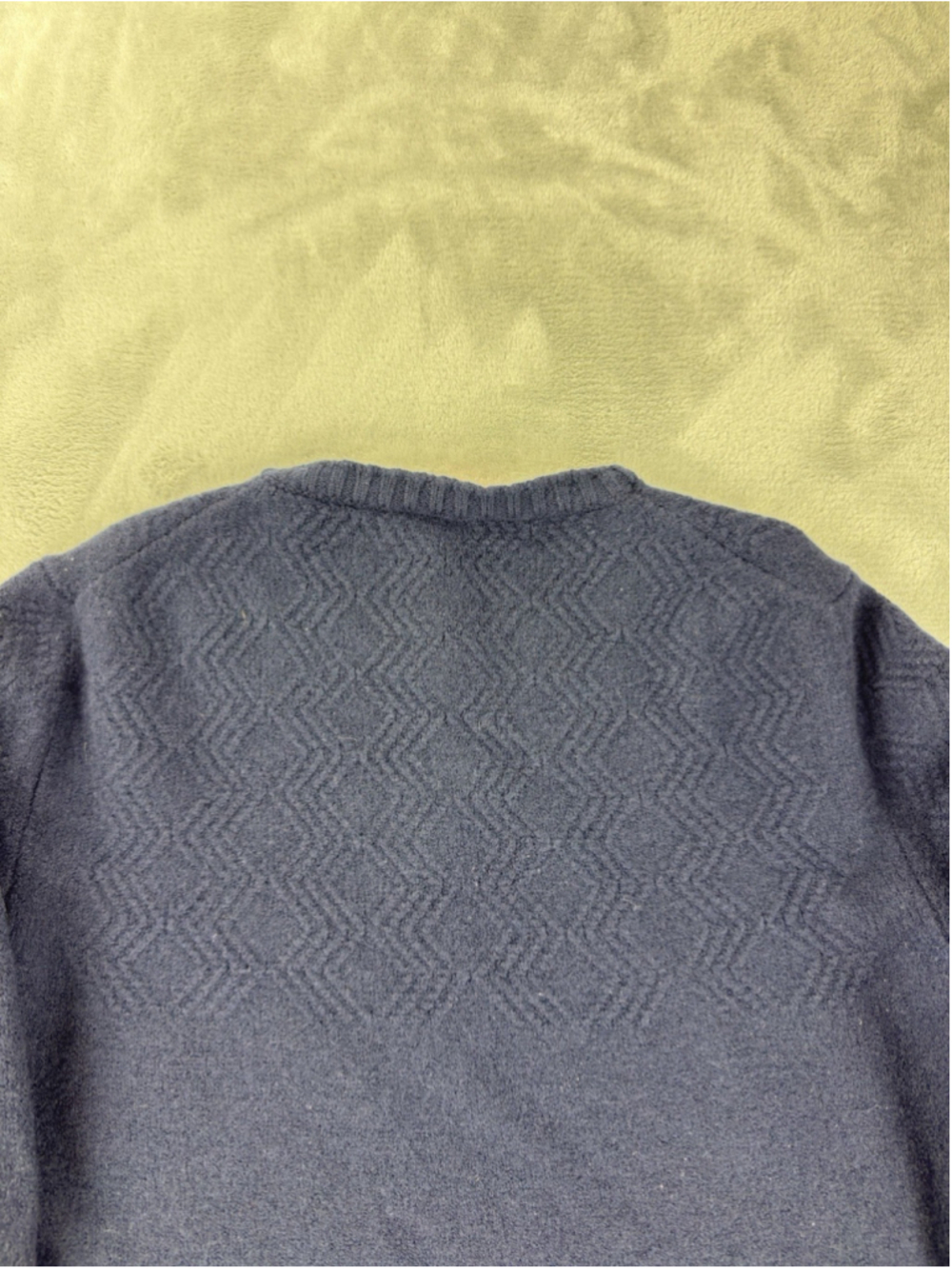 Isaia Napoli 100% Cashmere Navy Blue Sweater Mens Size Small - Picture 16 of 16